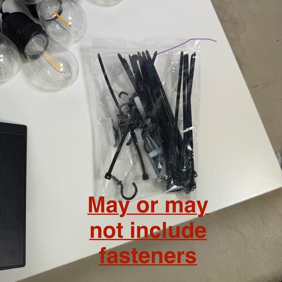 Artika Blaze 20 LED Bulb Outdoor Solar String Lights Matte Black, USED in box - Picture 5 of 12